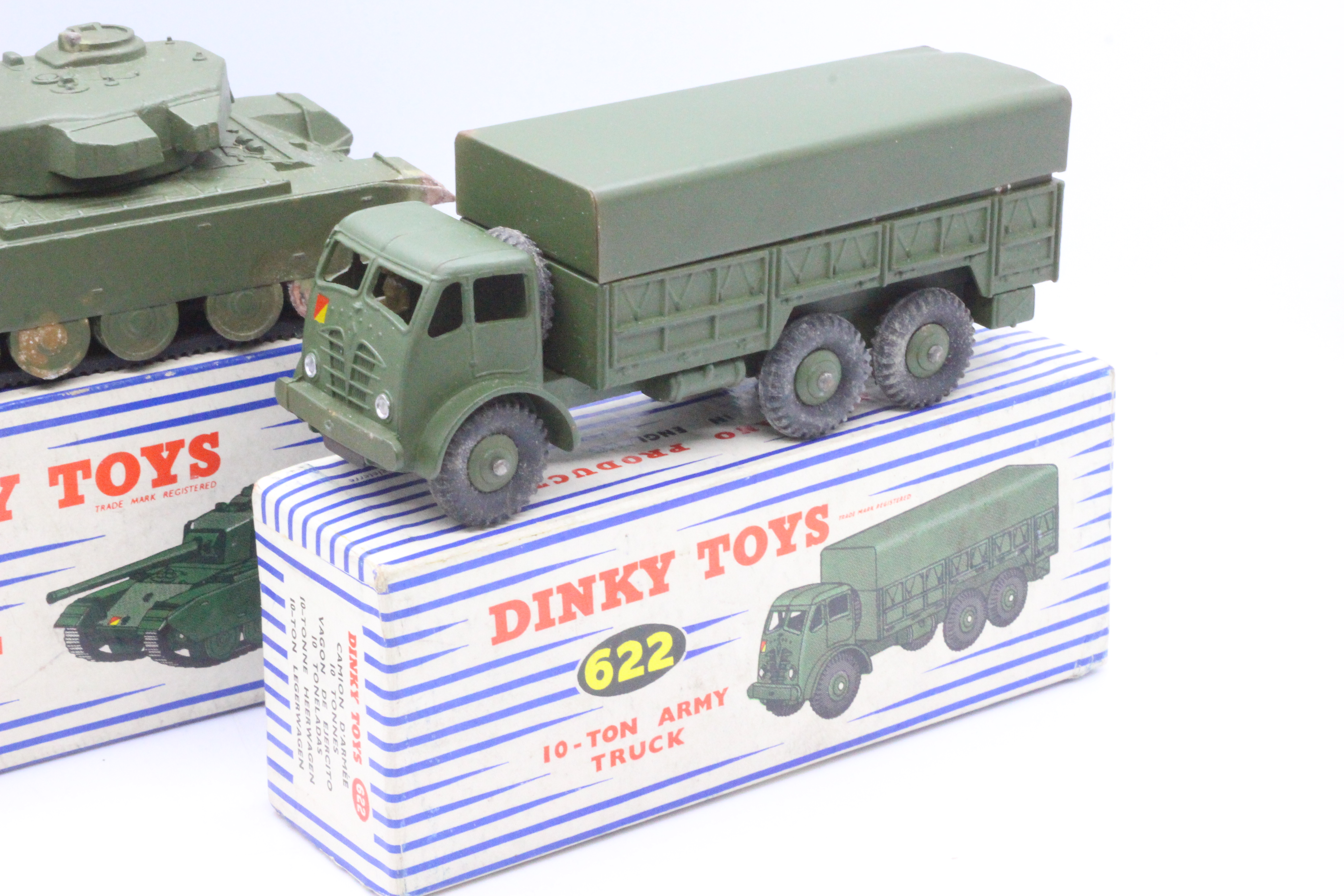 Dinky - 2 x boxed Military models, a Centurion Tank # 651 and a 10 - Ton Army Truck # 622. - Image 2 of 4