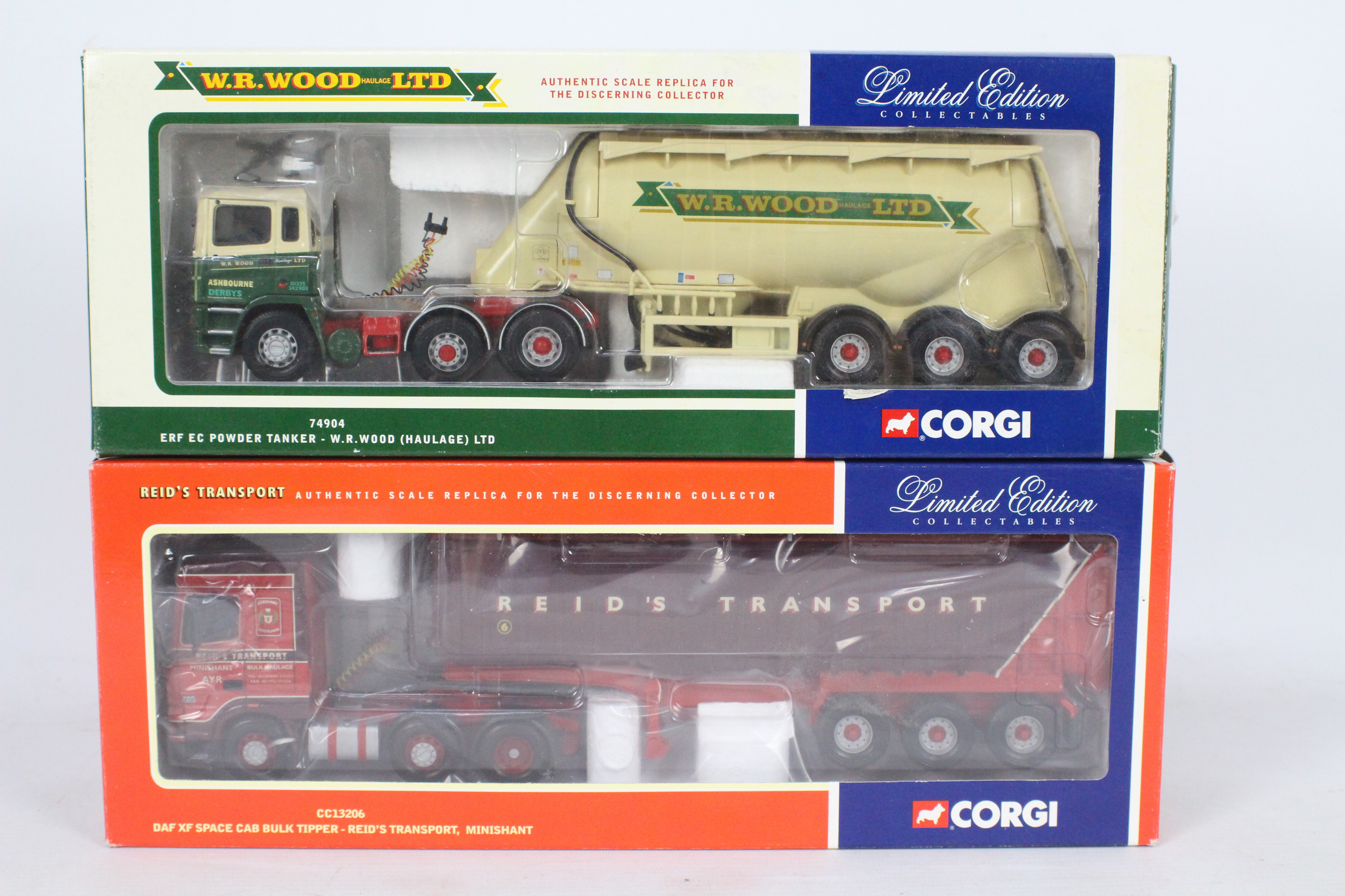 Corgi - Two boxed Limited Edition 1:50 scale diecast model trucks from Corgi.