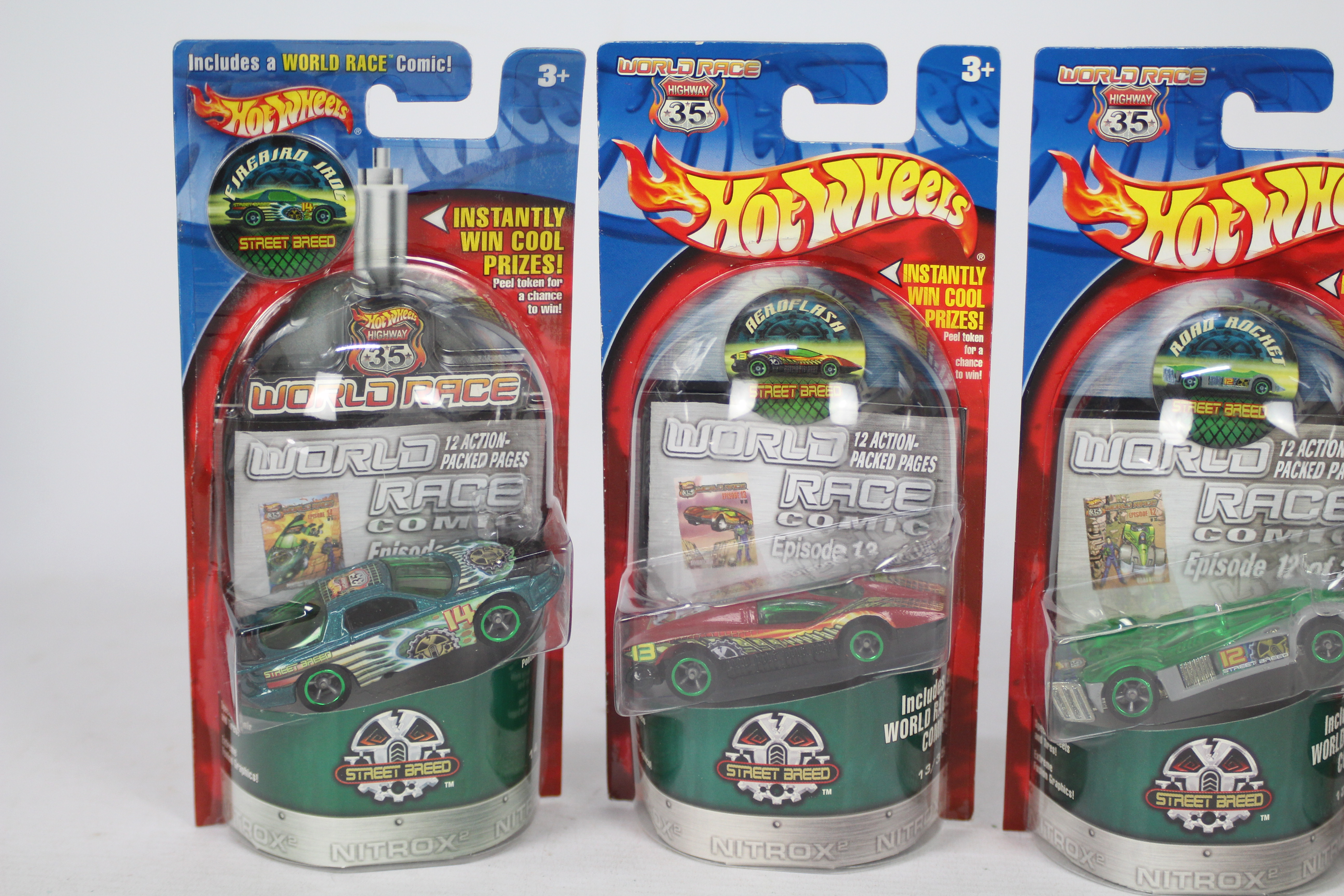 Hot Wheels - World Race - 4 x rare unopened limited edition models from the World Race Street Breed - Image 2 of 4