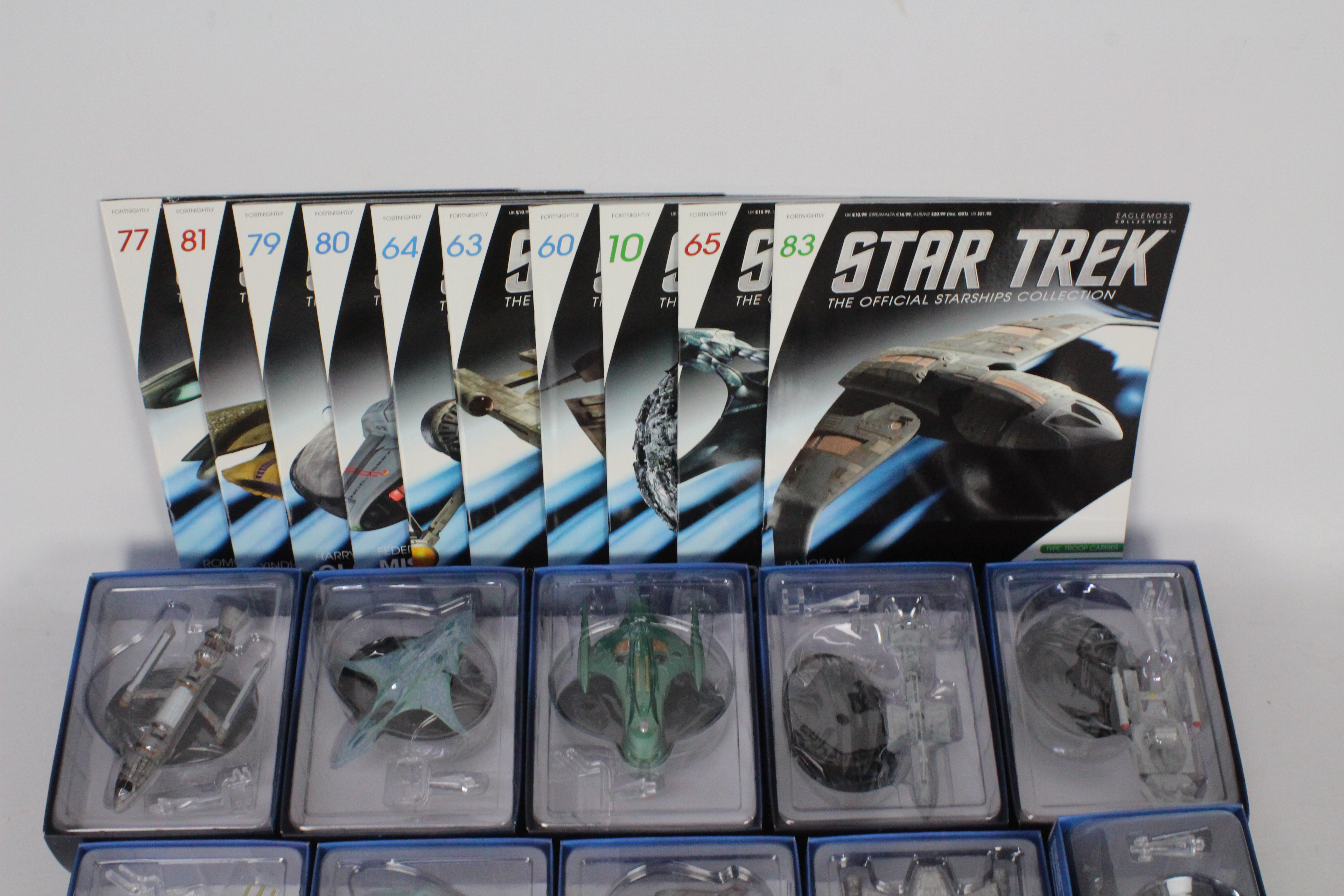 Eaglemoss - A federation of 10 diecast 'Star Trek' space ships and accompanying magazines from the - Image 4 of 4