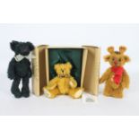 Mayfair Edition - Three small mohair bears - Lot includes a limited edition boxed 868 of 3000