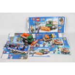 Lego - 3 x boxed Lego City sets, Ice Truck # 60033, Tow Truck # 60056, Snow Plow # 60083.