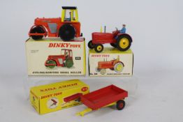 Dinky - 3 x boxed models, # 279 Aveling Barford Diesel Roller,