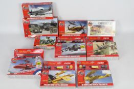 Airfix - 10 boxed Airfix plastic model kits in 1:72 scale.