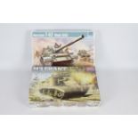 Trumpeter; Academy - Two boxed 1;35 scale plastic model tank kits.