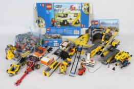 Lego - A collection of Lego vehicles including # 7639 Camper Van,