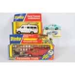 Dinky - 3 x boxed models, # 267 Paramedic Truck with two figures, # 270 Ford Escort Panda car,