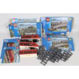 Lego - A collection of Lego Train and track items including # 7398 Train and # 7499 Track sections.