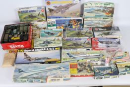 Airfix - Heller - Revell - Hasegawa - Frog - 13 x boxed aircraft model kits and 7 x boxes of spare
