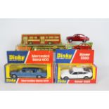 Dinky - 4 x boxed models, # 128 Mercedes Benz 600, # 156 Saab 96,