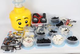 Lego - A collection of items including 14 x tubs of loose Lego pieces, some organised by colour,