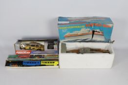 Telsalda, Woolbro, Other - Three boxed vintage plastic toys.