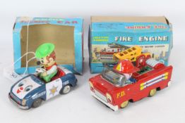 H Toys - A1 Toys - 2 x boxed vintage Japanese friction powered vehicles,