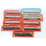 Tri-ang - Hornby - Airfix - 9 x boxed 00 gauge coaches including Southern Rail Brake Third # R934,