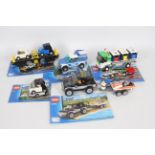 Lego - 4 x Lego City vehicles, Police car # 4440, car # 3177, recycling truck # 4206,