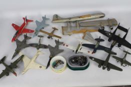 Unknown Maker - A fleet of 14 x built model aircraft kits,