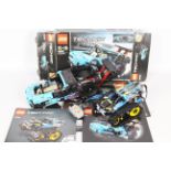 Lego - 2 x boxed Lego Technic vehicles, Drag Racer # 42050, Remote Control Stunt Racer # 42095.