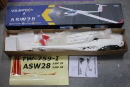 A Lanyu hobby remote control airplane with decals. There is no controller or remote control unit.