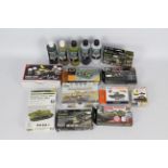 Vallejo, Hataka, AK Interactive, Ammo mig, Others - A collection of modellers airbrush paints,