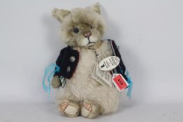 Pywacket Jeddies - A German Mohair 'Fluffy Frank' soft toy cat.