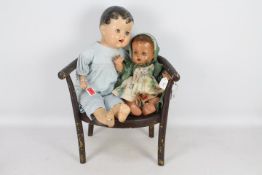 Dee & Cee - 2 x 1930s dolls,