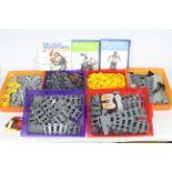 Lego - A quantity of loose Lego pieces including railway track, 3 x Lego Mindstorms books,