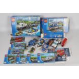 Lego - 3 x boxed Lego City sets, Police River Pursuit # 60045, London Bus # 40220,