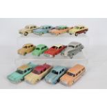 Dinky - 12 x unboxed models including Plymouth Plaza # 178, Singer Gazelle # 168, Austin A30 # 160,