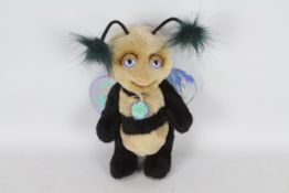 Devine Bears - A handmade 'Beeny' soft toy bee. Soft toy is made from faux fur and has glass eyes.