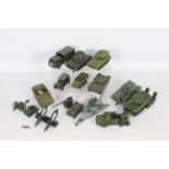 Dinky - Corgi - Britains - Solido - A group of 16 x unboxed military vehicles including French