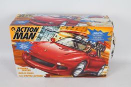 Action Man - A Street Racer boxed Hasbro 1995. Box has wear and tear but is in tact.