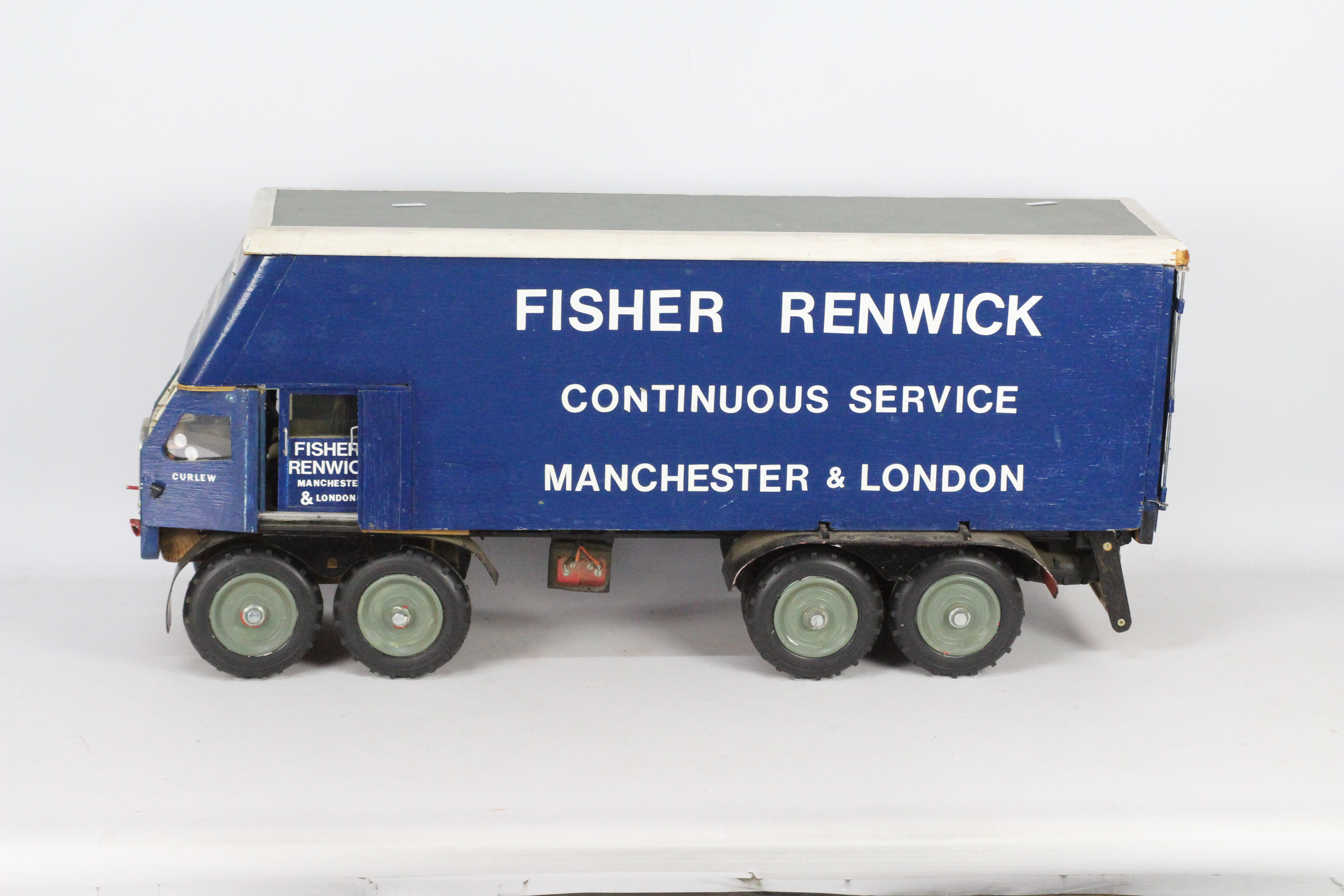 A scratch built wooden removals truck 'Fisher Renwick', measuring approx.