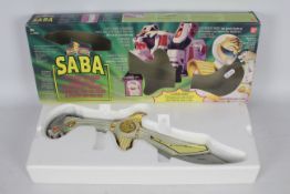 Power Rangers - A boxed 2254 Saba the Talking Tiger Sword.