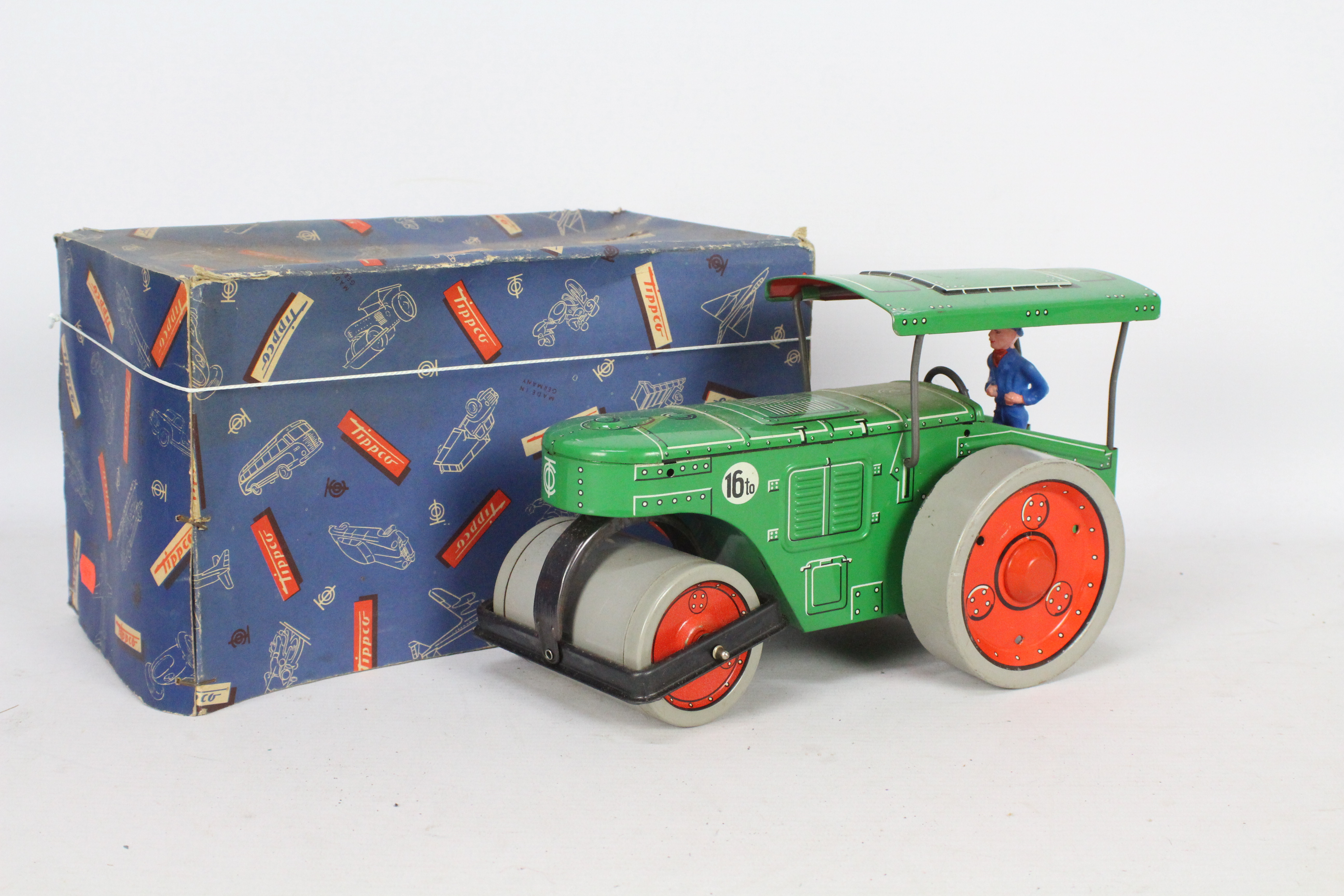 Tippco - A boxed vintage Tippco Road Roller # 517.