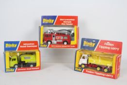Dinky - 3 x boxed models, # 285 Merryweather Marquis Fire Tender, # 432 Foden Tipping Lorry,