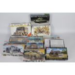 Dragon, Fujimi, Esci Italeri, Tamiya, Bronco - Ten 1:76 and 1:72 scale plastic military vehicle,