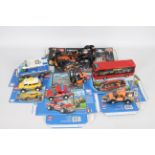 Lego - 7 x Lego vehicles, Technic race car # 42026, Taxi # 7937, fork lift # 60020,