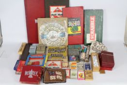 Waddingtons - House Martin - A collection of 11 x vintage board games, 7 x decks of playing cards,