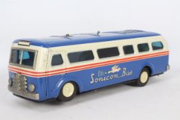 Modern Toys - A tinplate Japanese battery powered Sonicon Bus made by Modern Toys.