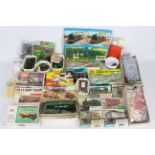 Airfix - Matchbox - Merit - Mini Replicas - 19 x 00 gauge model kits and a several boxes of parts