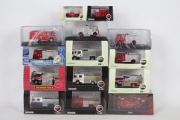 Oxford Diecast - 14 boxed diecast 'Fire & Emergency' themed model vehicles in 1:76 scale.