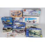 Airfix - Revell - Italeri - Tamiya - Esci - 12 x boxed aircraft model kits including Focke Wulf