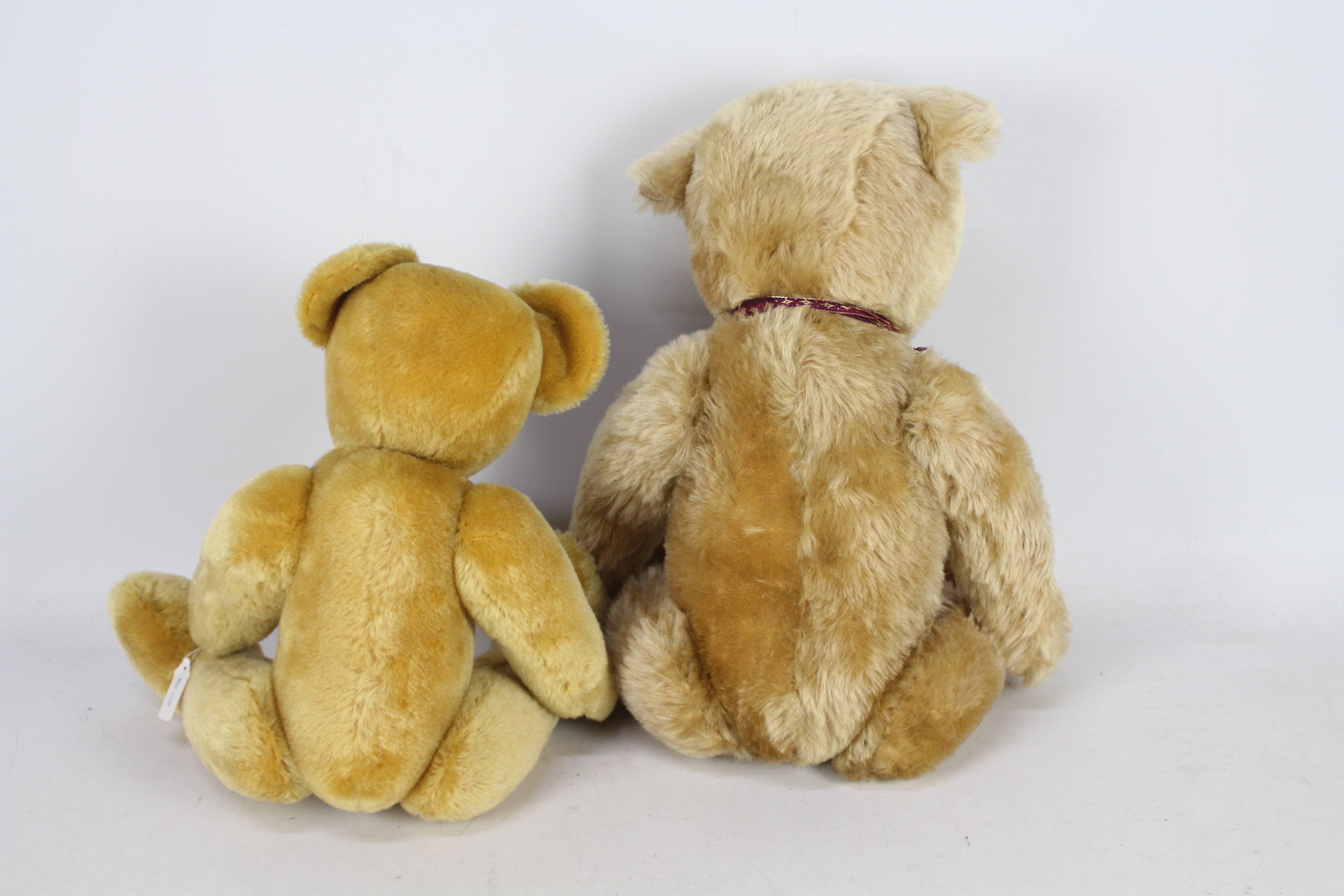 Big Softies - Two mohair teddy bears with glass eyes, - Image 7 of 7