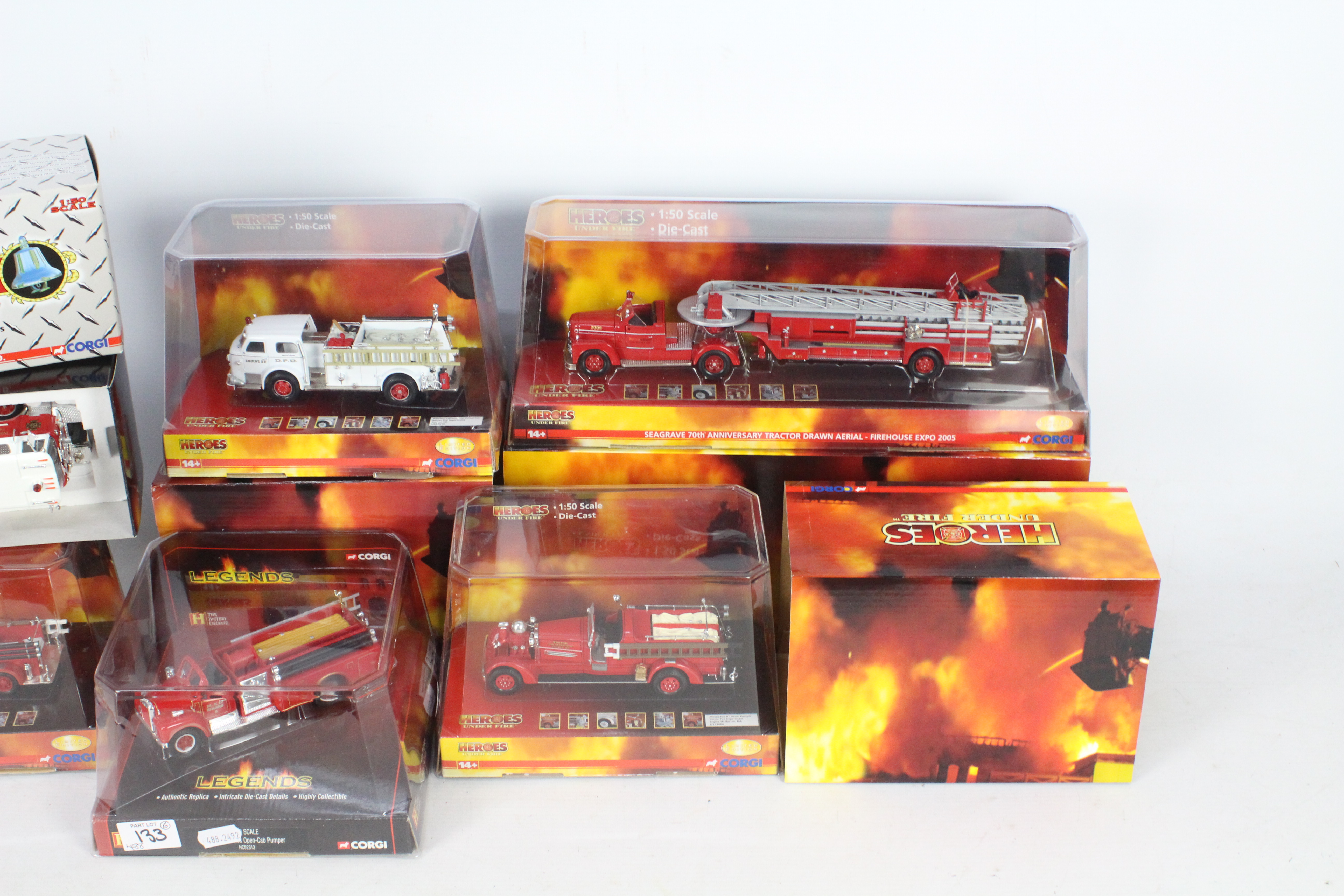 Corgi - Six boxed diecast 1:50 scale Fire appliances predominately from the 'Heroes Under Fire' - Image 2 of 3