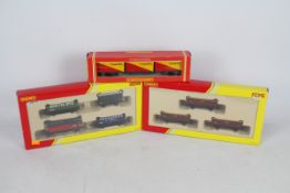 Hornby - 3 x boxed OO gauge items including a Railroad Train pack # R2669 with an 0-6-0 Shunter