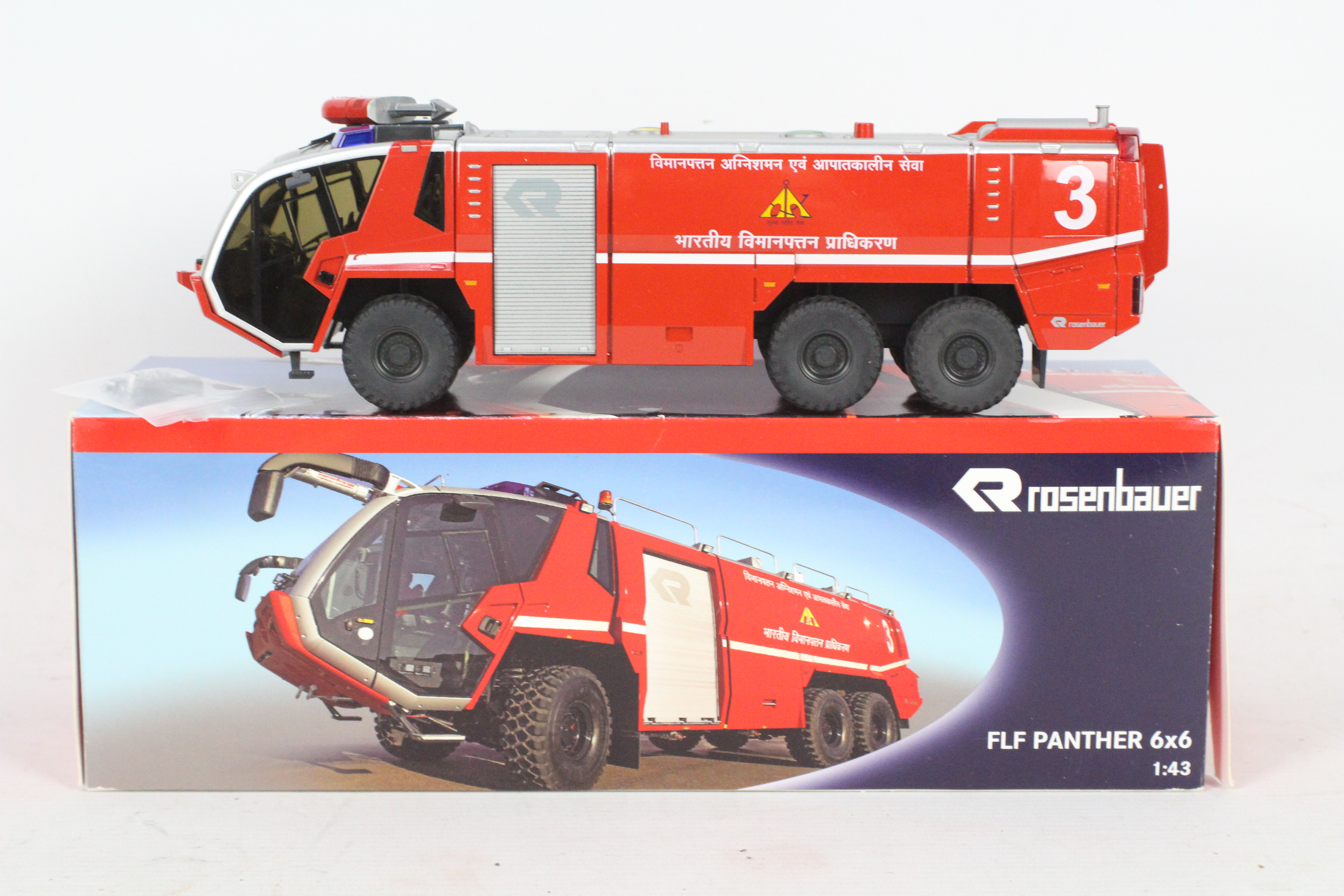 Wiking - A boxed diecast Wiking 1:43 scale Rosenbauer Panther 6x6 ARFF (Airport Rescue and Fire