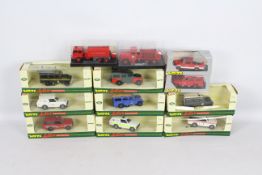 Verem / Solido - A boxed collection of 12 diecast Fire appliances and emergency vehicles from Verem.