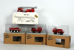 CEF Replex - Four boxed diecast 1:43 scale Fire Appliances.