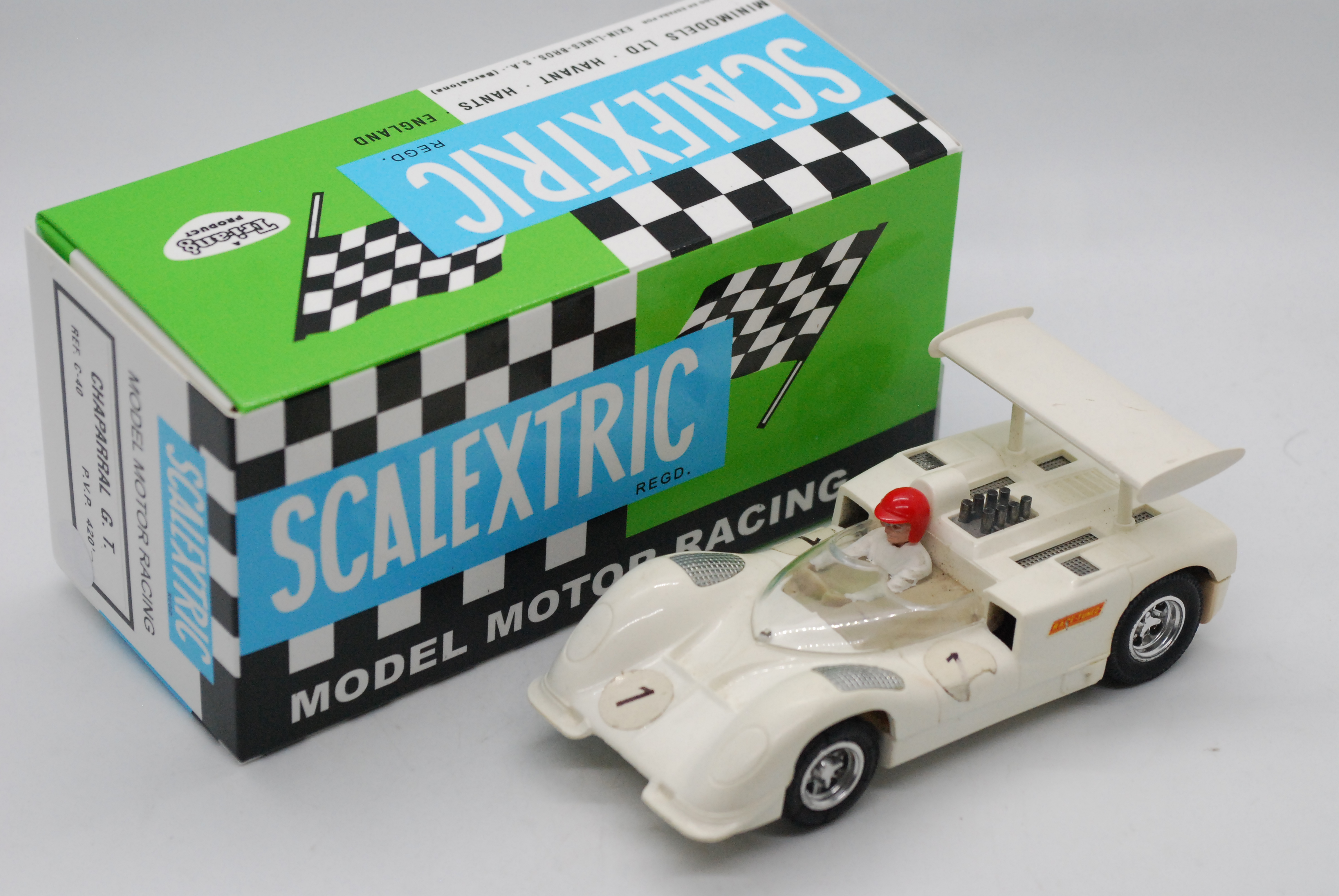 Scalextric (Exin) - An boxed Spanish made Scalextric C40 Chaparral GT.