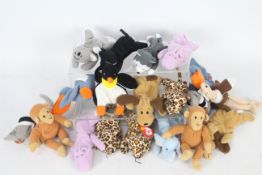 Ty - Beanies - A collection of 19 x Ty Beanies including Freckles the Leopard,